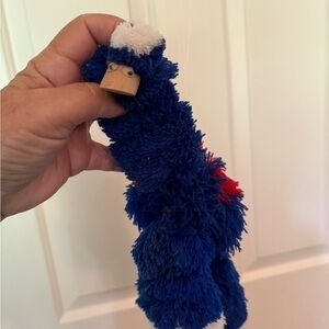Vintage Ostrich Blue & Red String Marionette Puppet. Y2K